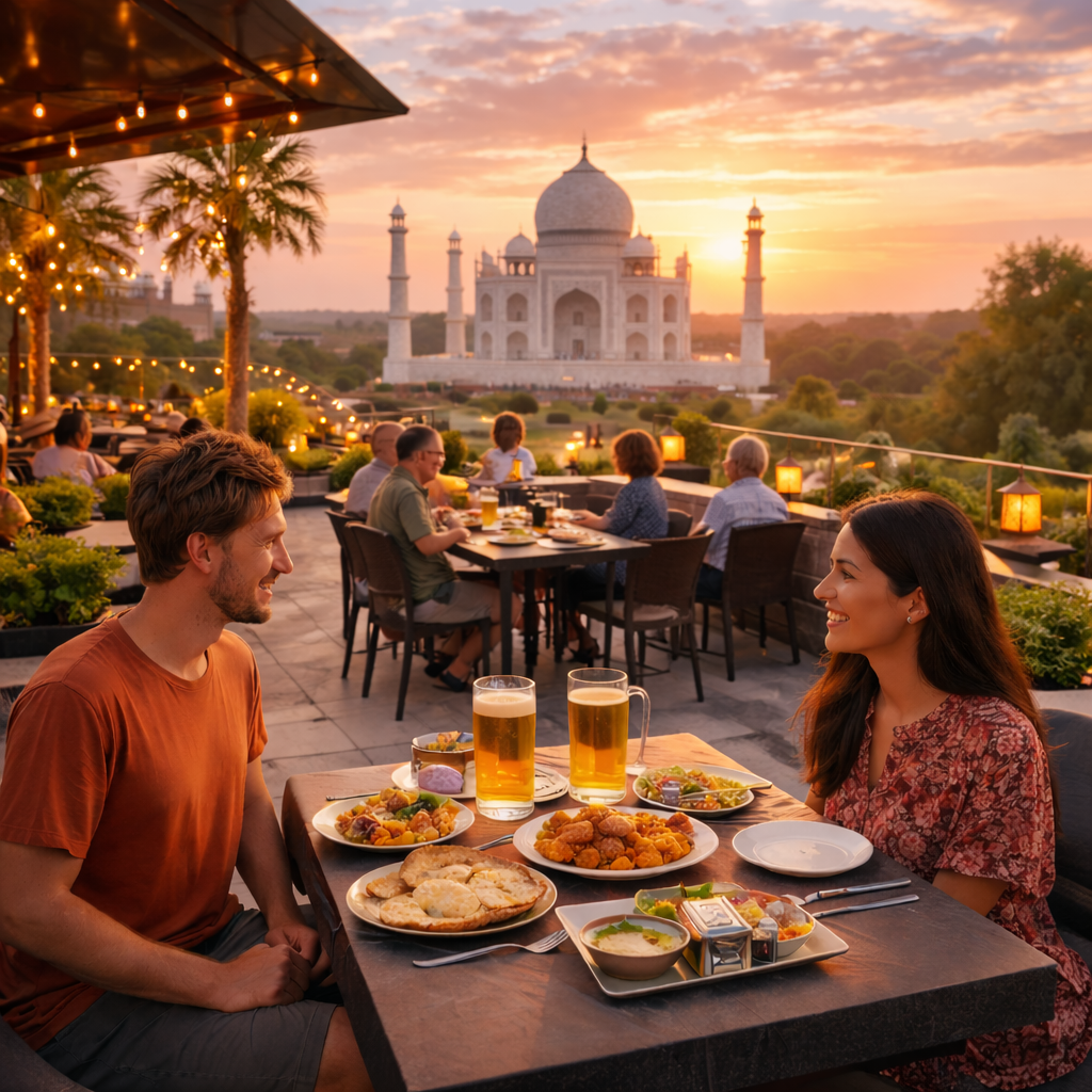 Qairo Agra | Why Tourists Love Dining at a Rooftop Restaurant in Agra After Sightseeing