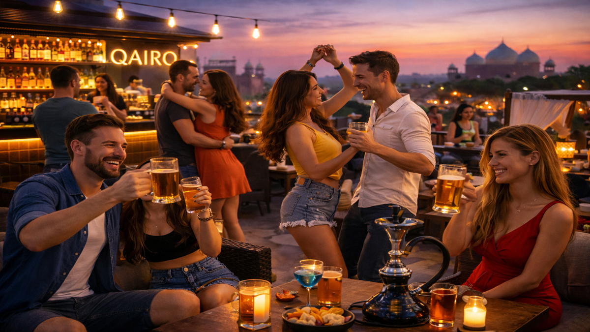 Qairo Agra | Best Rooftop Bar in Agra for a Perfect Evening View Qairo Agra | Best Rooftop Bar in Agra for a Perfect Evening View